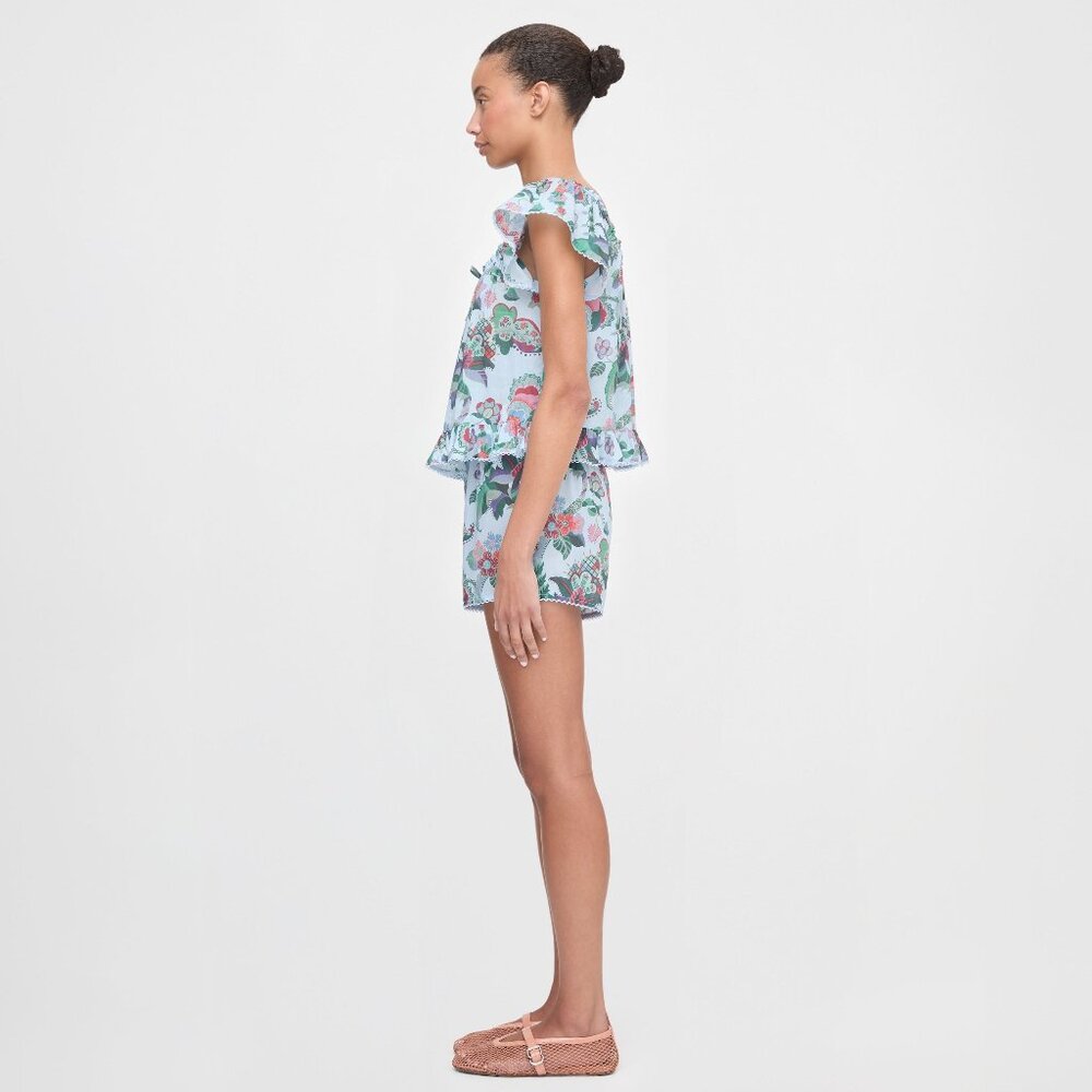 Hill House Home The Josie Set - Light Blue Jungle Floral Size XLLight Blue Jungl